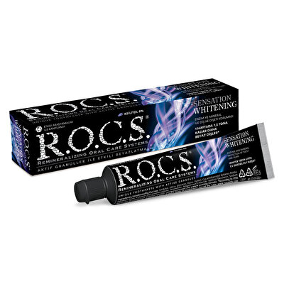 Rocs Rocs Beyazlatıcı Diş Macunu Sensation Yoğun Parlatıcı 75 ml