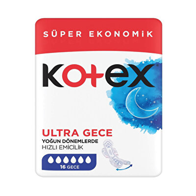Kotex Kotex Ped Ultra Gece 16'lı