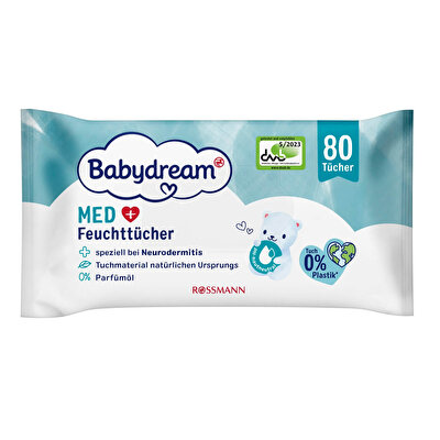 Babydream Babydream Bebek Islak Mendil Kuru ve Hassas Cilt, Dağ İğdesi Özlü 80'li