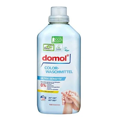 Domol Domol Eco Çamaşır Deterjanı, Hassas Ciltlere Özel 16 Yıkama 1000 ml