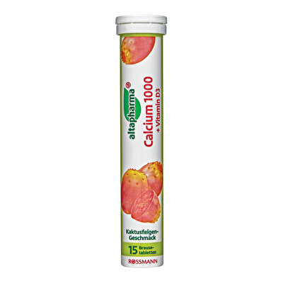 Altapharma Altapharma Kalsiyum+Vitamin D3 İçeren Takviye Edici Gıda Efervesan Tablet Frenk İnciri Aromalı 15 adet