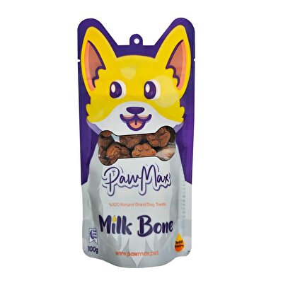 Pawmax Pawmax Milk Bone Tahılsız Kurutulmuş Köpek Ödül Maması 100 gr