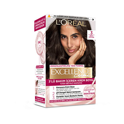 L’Oréal Paris L’Oréal Paris Excellence Creme Saç Boyası Koyu Kestane 3