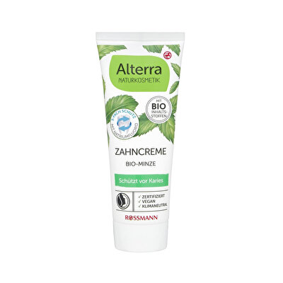 Alterra Alterra Diş Macunu Organik Nane İçerikli 5 Kat Etkili 75 ml