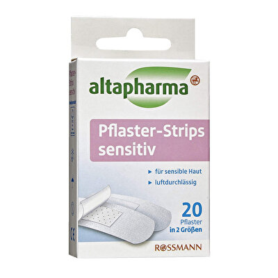 Altapharma Altapharma Hassas Ciltler İçin Şerit Yara Bandı 2 Farklı Boyutta 20 Adet