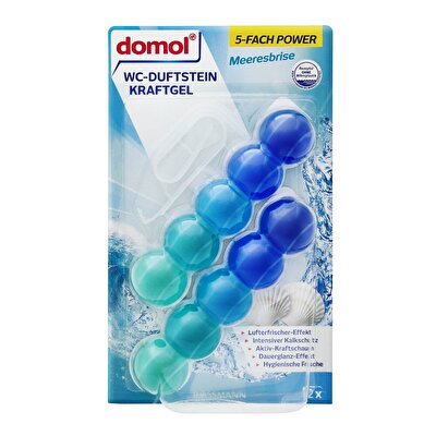 Domol Domol WC Kokusu Jel Blok Power Okyanus Esintisi, 2 x 35 gr