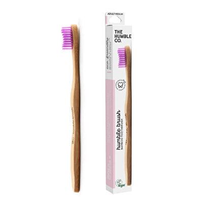 Humble Brush Humble Brush Diş Fırçası Medium Pembe 1 adet