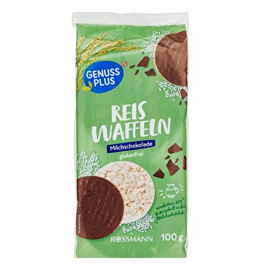 Genuss Plus Genuss Plus Sütlü Çikolatalı Pirinç Patlağı 100 gr