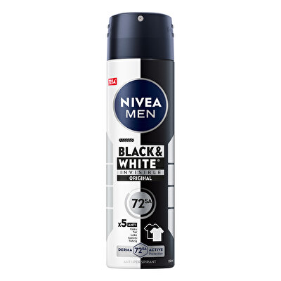 Nivea Men Nivea Men Erkek Sprey Deodorant Black&White Invisible Original 150ml
