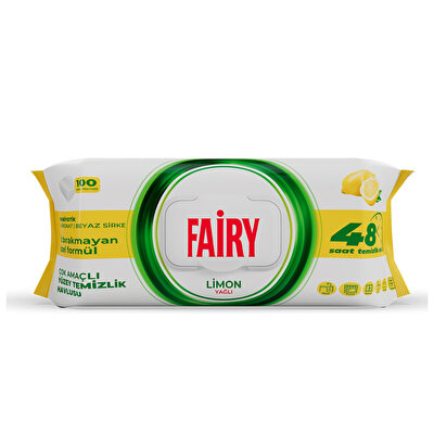 Fairy Fairy Yüzey Temizlik Havlusu Limon Yağlı 100'lü