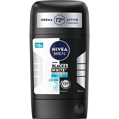 Nivea Men Nivea Men Stick Deodorant Black&White Invisible Fresh 50 ml