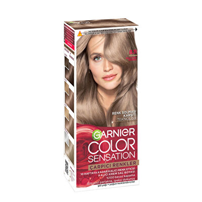 Garnier Garnier Color Sensation Saç Boyası 8.11 Küllü İnci Kumral