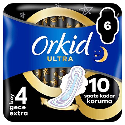 Orkid Orkid Hijyenik Ped Ultra Extra Gece 6'lı