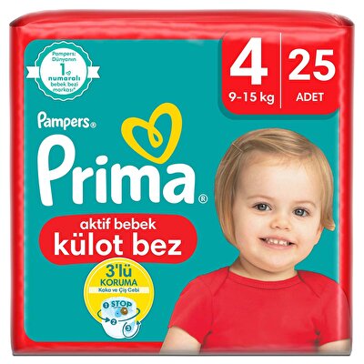 Prima Prima Bebek Bezi 4 Beden Maxi 25'li