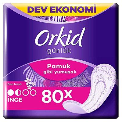 Orkid Orkid Günlük Ped Yaprak Pamuksu Deo Fresh 80'li