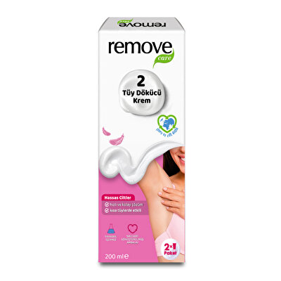 Remove Remove Care Tüy Dökücü Krem Hassas Ciltler 2x100 ml