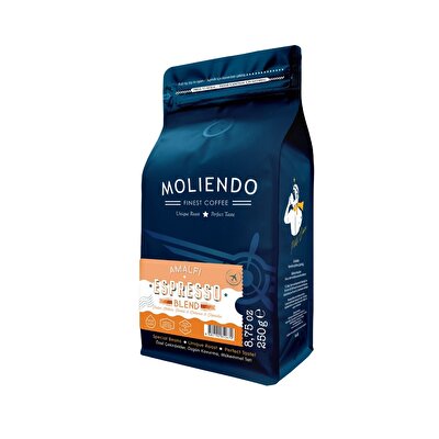 Moliendo Molinde Amalfi Espresso Blend Çekirdek Kahve 250 gr