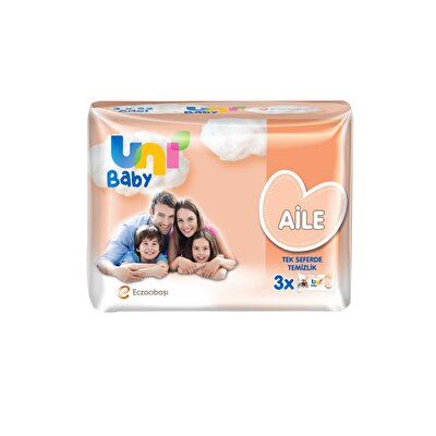 Uni Baby Uni Baby Aile Islak Mendil 3x52