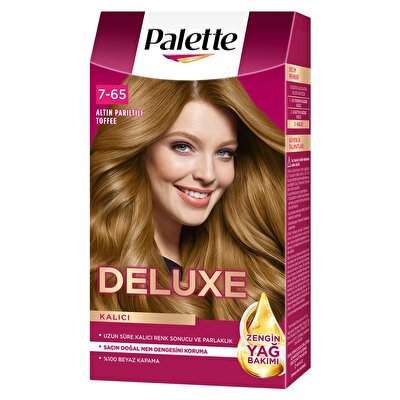 Palette Deluxe Palette Deluxe Saç Boyası Altın Parıltılı Toffee No: 7-65 50 ml