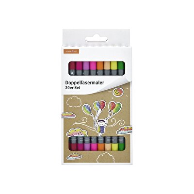 Schreibwelt Schreibwelt Çift Taraflı Keçeli Kalem 20'li