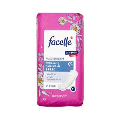 Facelle Facelle Maxi Ped Kanatli Ekstra Uzun Gece 14'lü