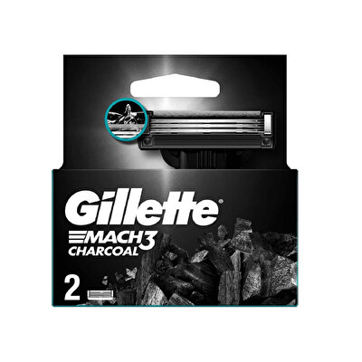Gillette Gillette Mach3 Charcoal Yedek Bıçak 2'li