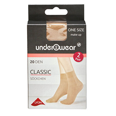Underwear Underwear Soket Çorap 20 den, Ten Rengi Standart Beden