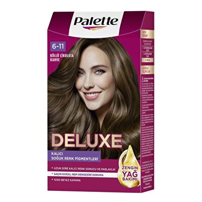 Palette Deluxe Palette Deluxe Saç Boyası 6-11 Küllü Çikolata Kahve 115 ml