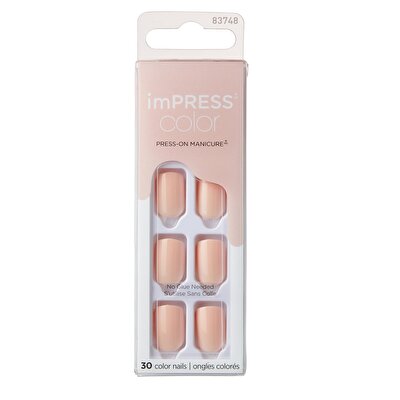 Impress Impress Color Kendinden Yapışkanlı Takma Tırnak Kısa Peevish Pink