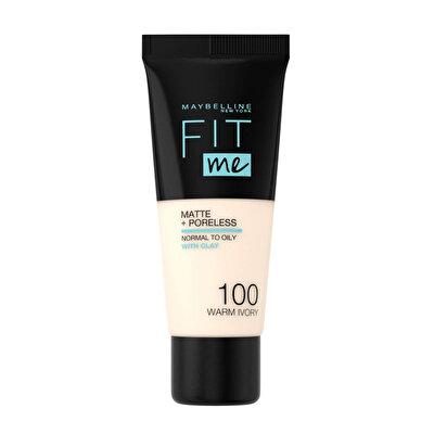 Maybelline Maybelline New York Fit Me Fondöten No: 100 Warm Ivory 30 ml