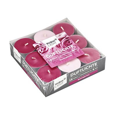 Rubin Licht Rubin Licht Tealight Gül Bahçesi, 18'li