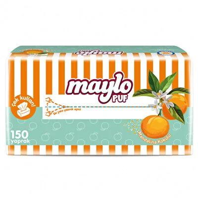 Maylo Maylo Puf Mendil Mandalina Kokulu 150'li