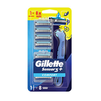 Gilette Gillette Sensor 3 Plus Comfort Tıraş Bıçağı 8'li