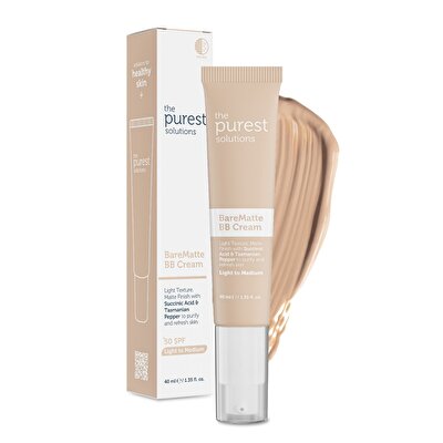 The Purest Solutions The Purest Solutions Barematte BB Krem Light to Medium 40 ml