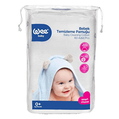 Wee Baby Wee Baby Bebek Temizleme Pamuğu 60'lı