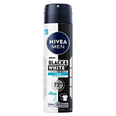 Nivea Men Nivea Men Erkek Sprey Deodorant Black&White Invisible Fresh 150 ml