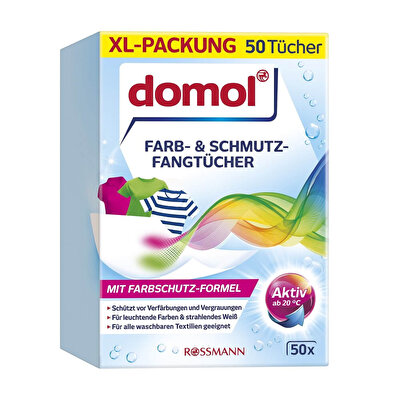 Domol Domol Renk Ayırıcı Mendil Çamaşır Makinesi İçin 50