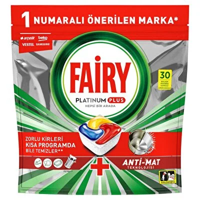 Fairy Fairy Bulaşık Makinesi Deterjanı Kapsülü Platinum Plus 30 Yıkama