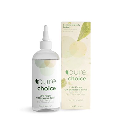 Pure Choice Pure Choice Leke Karşıtı Cilt Beyazlatıcı Tonik 200 ml
