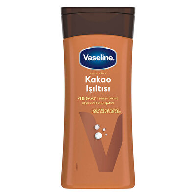 Vaseline Vaseline Vücut Losyonu Kakao Işıltısı Parlaklığını Kaybetmiş ve Kuru Ciltler İçin 200 ml