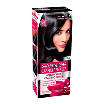Garnier Garnier Color Naturals Saç Boyası Çrpıcı Renk 1.0 Ekstra Yoğun Siyah 1 adet