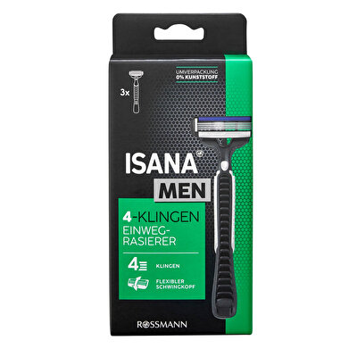 Isana Men Isana Men Tıraş Bıçağı 4 Bıçaklı Hassas Ciltler 3 adet