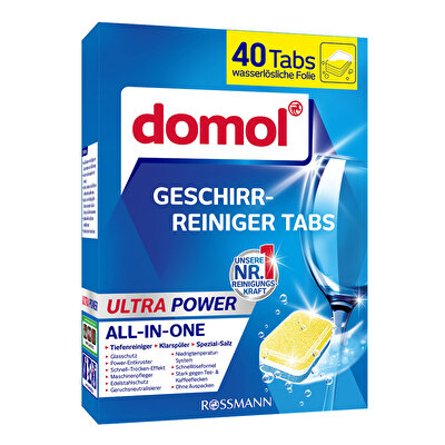 Domol Domol Bulaşık Makinesi Tableti Ultra Power 3in1 40'lı