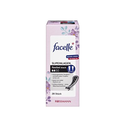 Facelle Facelle Günlük Ped String Slip Siyah 28'li
