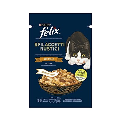 Felix Felix Kedi Yaş Mama Tasty Shreds Tavuklu 80 gr