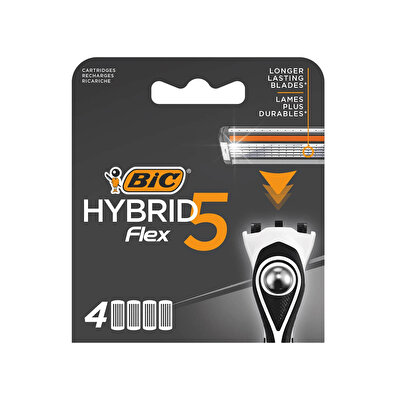 BIC BIC Flex5 Traş Bıçağı Hybrid 5 Bıçaklı 4 Yedek Kartuş 1 adet