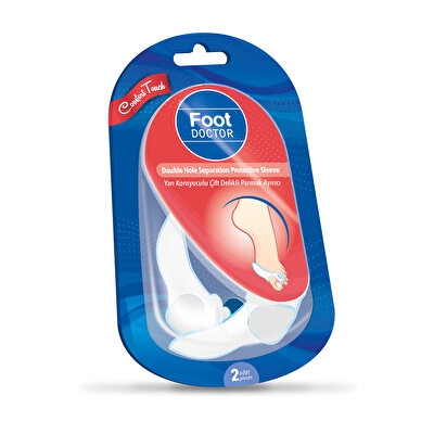 Foot Doctor Foot Doctor Yan Koruyuculu Çift Delikli Ayakparmak Ayırıcı