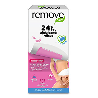 Remove Remove Care Hassas Ciltler Sir Ağda Bant 24'lü