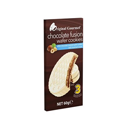 Original Gourmet Original Gourmet Fusion Wafer Cookie White 60 gr