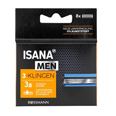 Isana Men Isana Men Tıraş Bıçağı 3 Bıçaklı Yedek 8 Adet